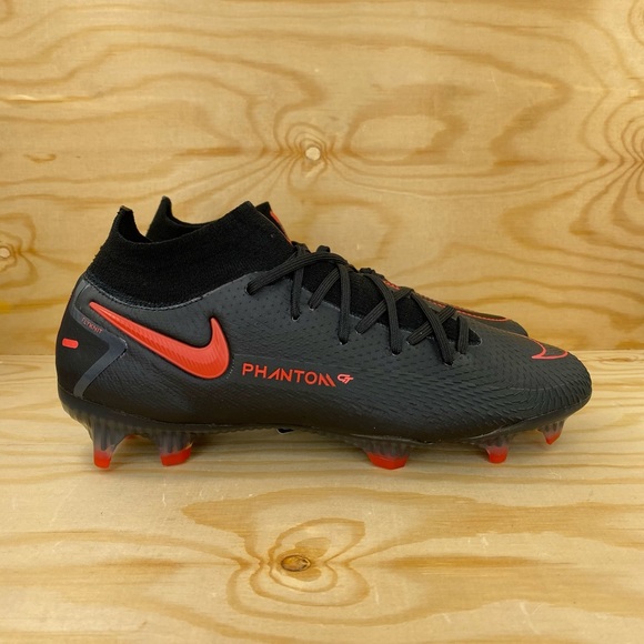 Nike Phantom GT Elite DF FG Blk Red Soccer Cleats - Picture 8 of 11